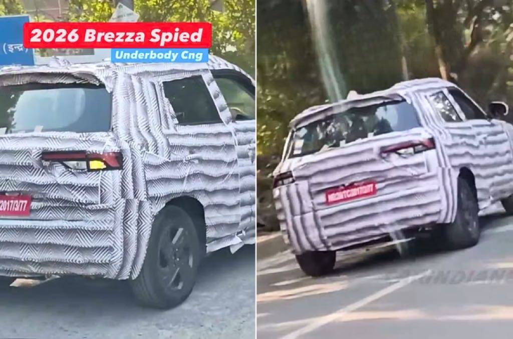 Maruti Brezza Facelift Spotted On Test, Hints At Subtle Updates