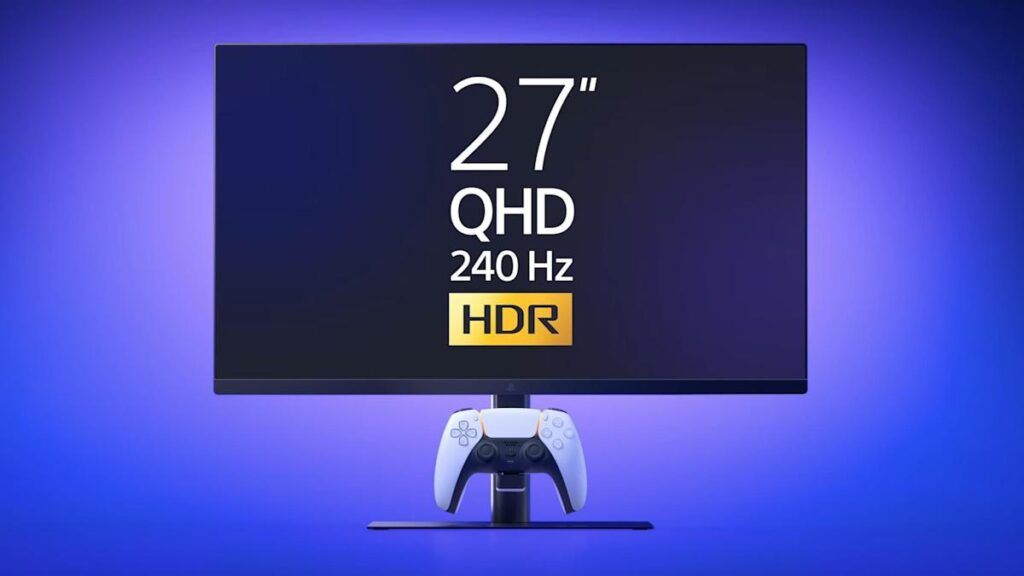 Sony made an official 240Hz PlayStation monitor with a built-in DualSense charging hook