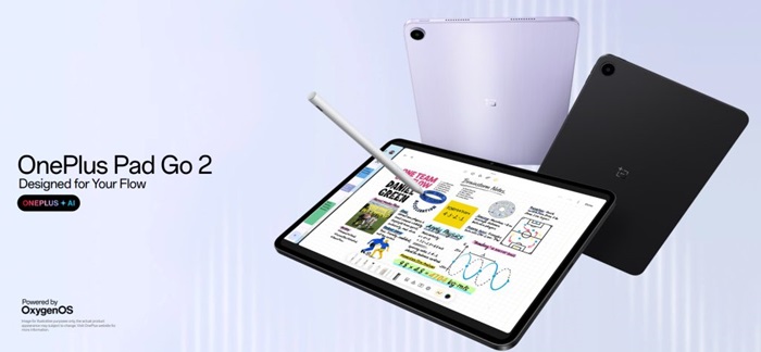 OnePlus Pad Go 2 launched in India at ₹26,999 featuring 12.1-inch 2.8K display, 10050mAh battery, Dimensity 7300-Ultra, 5G-ready, OxygenOS 16, and more