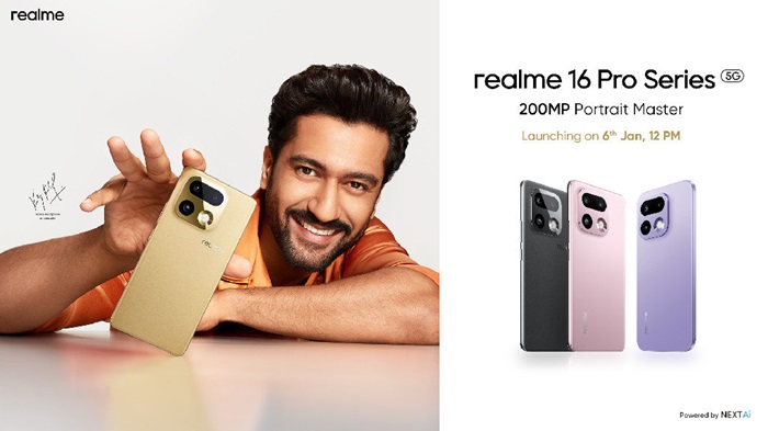 realme 16 Pro Series to launch in India on 6th January, to feature 200MP camera with LumaColor Technology