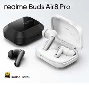 realme Buds Air8 Pro launched in India at ₹6,999 featuring dual-DAC drivers, bone conduction VPU, 55dB ANC, LHDC 5.0, Bluetooth 6.1, 50 hours playback, and more